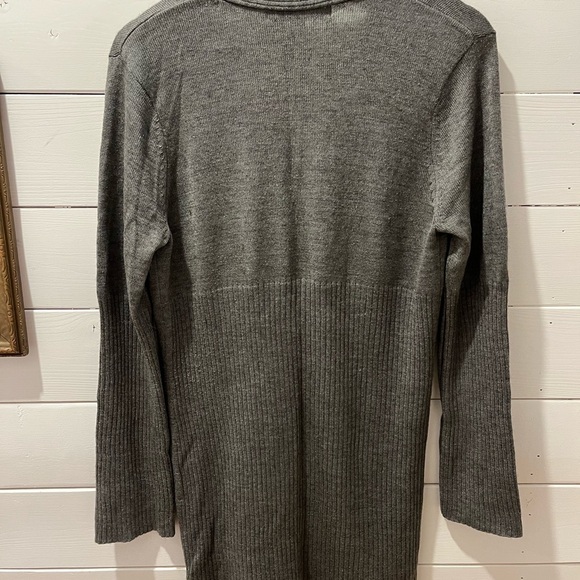 COUPÉ COLLECTION Gray long cardigan size L - Picture 6 of 8